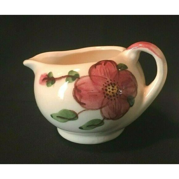 Stetson Style Red Flower Sugar Bowl n Creamer. - Picture 8 of 8